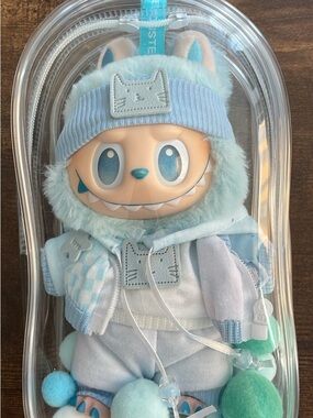Labubu Doll with Cat Patch Hoodie